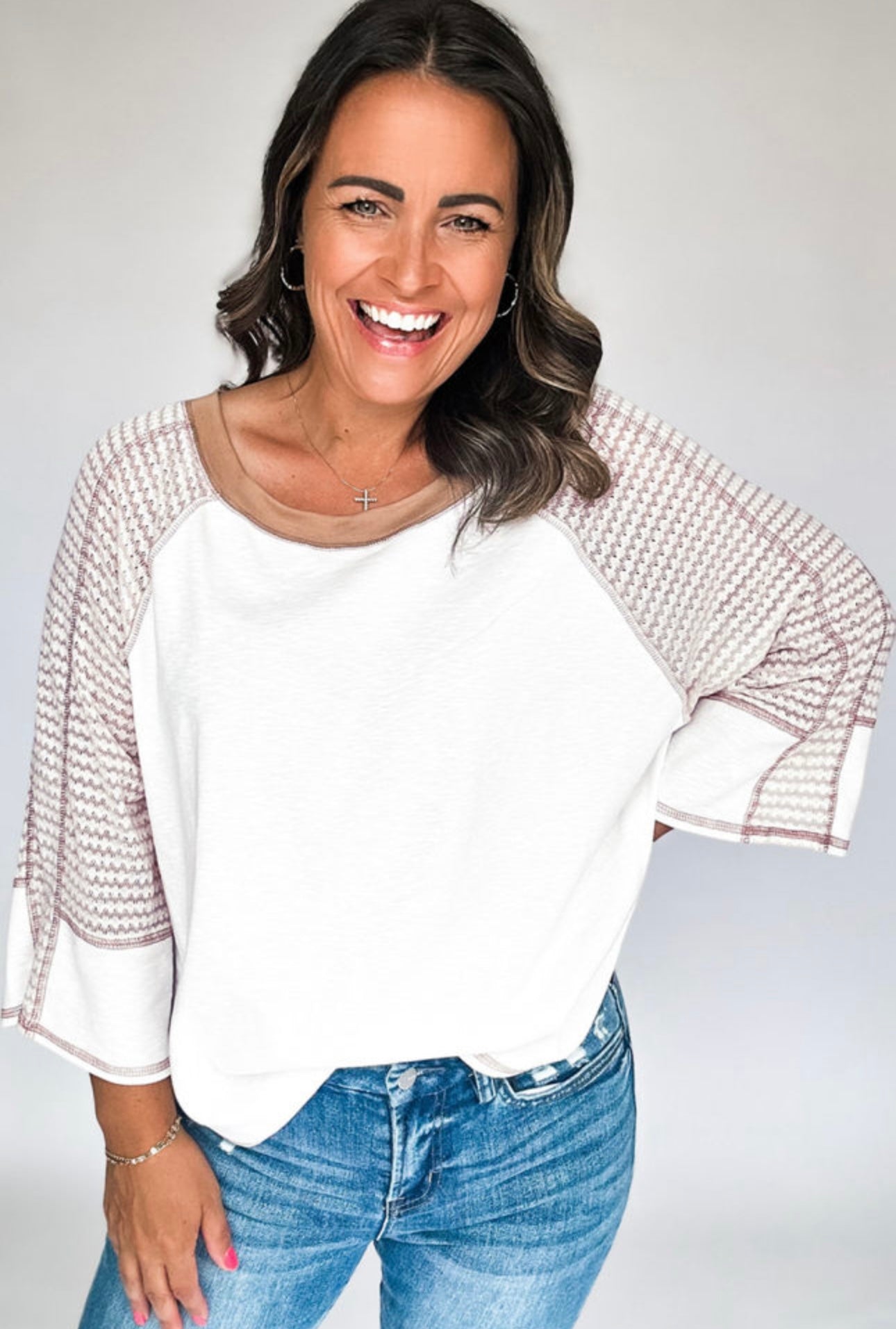 White Striped Long Sleeve