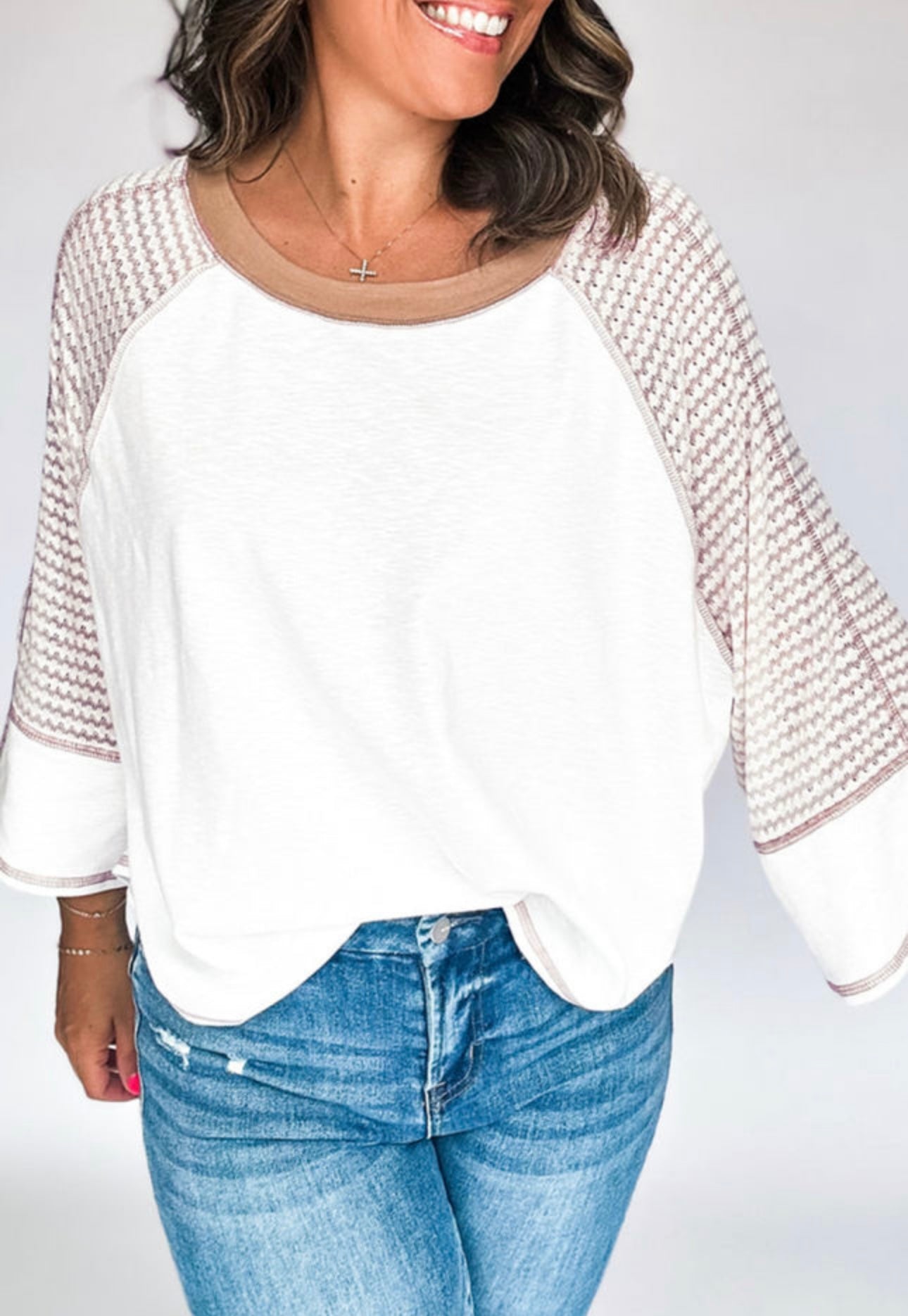 White Striped Long Sleeve